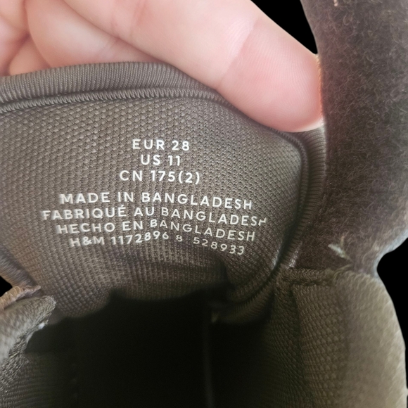 H&M Green and Brown Sneakers Sporty Casual Design - Picture 6 of 6